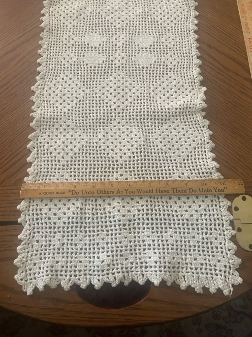Vintage Crochet Table Runner - Picture 6 of 8